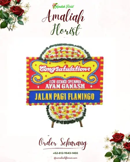 Sewa Papan Bunga Teleng